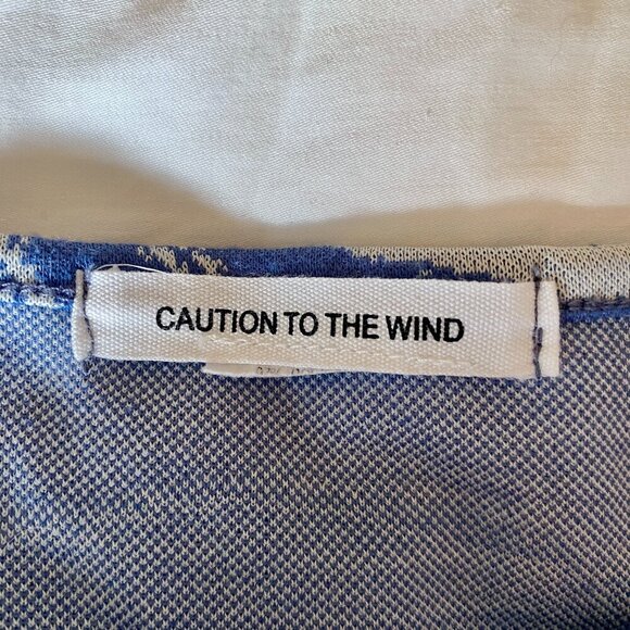 Blue and White Marble Swirl Side Cut Out Mini Party Dress - Picture 7 of 11